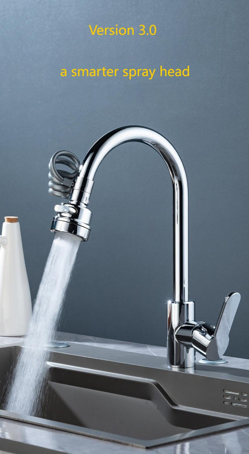 Faucet Sprayer Attachment with Stretchable Hose.